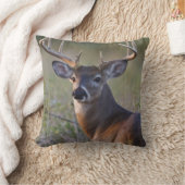 シジみ尾オジロシカ Odocoileus virginianus クッション (ブランケット)