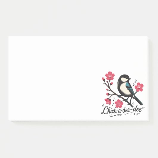 シジュウカラの鳴き声 ポストイット (正面)