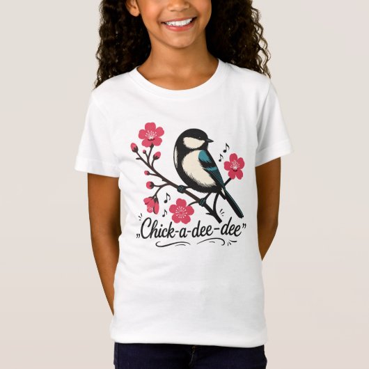 シジュウカラの鳴き声 Tシャツ (正面)