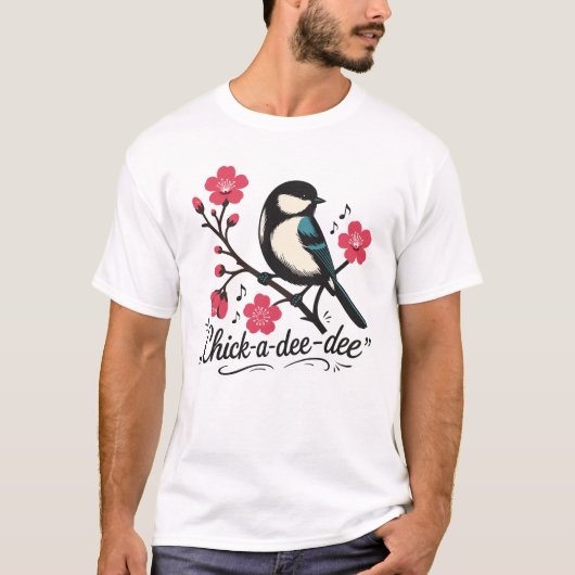 シジュウカラの鳴き声 Tシャツ (正面)