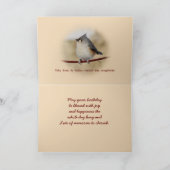 シジュウカラ科の鳴き鳥はあらゆる大事な行事のためにカードカスタマイズ カード (内部)