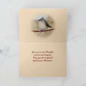 シジュウカラ科の鳴き鳥8903 -大事な行事をカスタマイズ カード (内部)