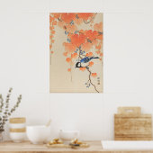 シジュウカラ 日本画アートプリント 小原古邨 鳥の絵 ポスター (キッチン)