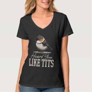シジュウカラ 鳥 動物 バードフィーダー 野鳥観察 シジュウカラ Tシャツ