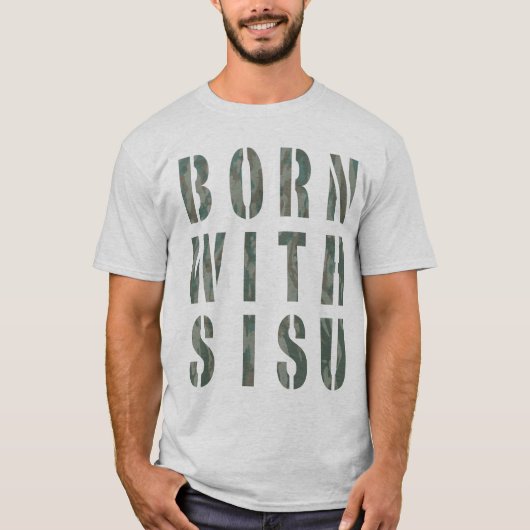 シスを宿して生まれてきた カモフラージュ 1 Tシャツ (正面)