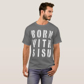 シスウと生まれてダークデザイン Tシャツ (正面フル)