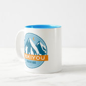 シスキユー山脈 カリフォルニア ツートーンマグカップ (正面左)