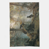 シスキンの森ハンドタオル キッチンタオル (縦)