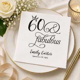 シスクリプト 60歳の誕生日パーティー スタンダードカクテルナプキン