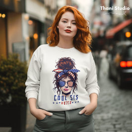 シスクール投票ヴィンテージめちゃくちゃなヘアレディ選挙 スウェットシャツ