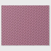 シスタイポグラフィピンクの花の文字パターンフローラ ラッピングペーパー (フラット)