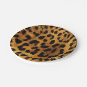 シスタイリッシュッガーリークサファリアニマルプリントヒョウ ペーパープレート (アングル)