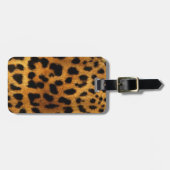 シスタイリッシュッガーリークサファリアニマルプリントヒョウ ラゲッジタグ (正面横)