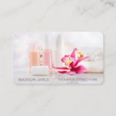 シスタイリッシュッモダンク美しいサロンスパプロフェッショナル 名刺 (正面)