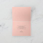 シスタイリッシュッ結婚クズガウンブライダルシャワー サンキューカード (内部)