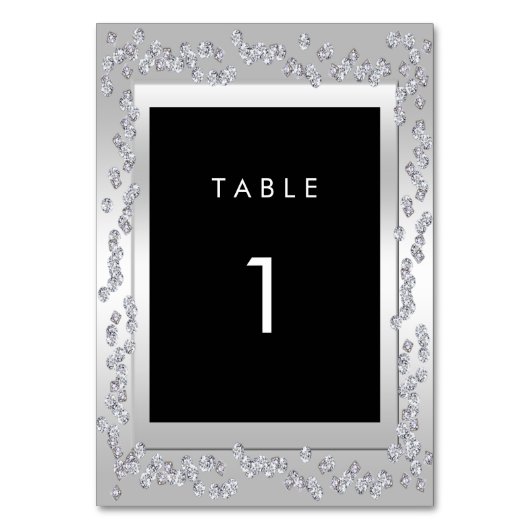 シスタイリッシュルバーダ結婚イヤ テーブルナンバー (正面)