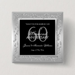 シスタイリッシュルバー·ダイ結婚ヤモンズ60周年 缶バッジ