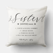 シスタエレガントー定義パーソナライズされたキープサケ クッション (正面)