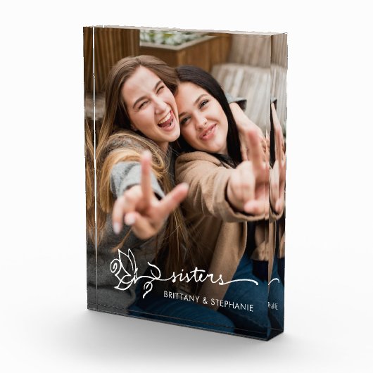 シスタカスタムーズ兄弟姉妹Keepsakeフォトブロック フォトブロック (右)