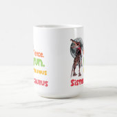 シスタサウルス おそろい姉妹恐竜デザイン コーヒーマグカップ (中央)