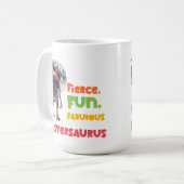 シスタサウルス おそろい姉妹恐竜デザイン コーヒーマグカップ (正面左)