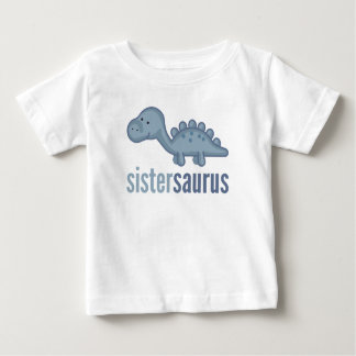 シスタザウルス恐竜の姉妹マッチングTシャツ ベビーTシャツ