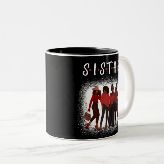 シスタスブラックウーマントゥルブラックガール魔法 ツートーンマグカップ (正面右)