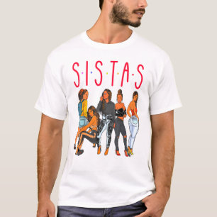 シスタスブラックガール魔法おもしろいメラニン女性茶色Sk Tシャツ
