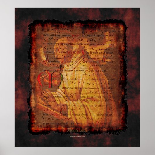 シスタチアンモンク&セレクトミュージック宗教美術プリント ポスター (正面)