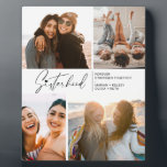 シスタフモダンォトコラージュ白黒 フォトプラーク<br><div class="desc">お楽しむ姉さんやお友達の写真集最高のの記念ハートを上に付けた署名スタイルタイポグラフィと文字を搭載しカスタマイズた。もしデザインパネルにアクセスするためクリックにはカスタマイズ、これ以上のフォントのサイズや色などを変更したい。</div>