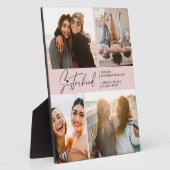 シスタフモダンォトコラージュ赤面ピンク フォトプラーク (側面)