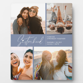 シスタフモダンォトコラージースモーキーブルー フォトプラーク