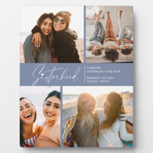 シスタフモダンォトコラージースモーキーブルー フォトプラーク