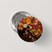 シスタブラッククイーンメラニンウィメンブラックガール魔法 缶バッジ (正面&裏面)