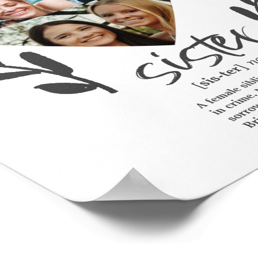 シスタモダンーズ引用文フォトハート ポスター (角)