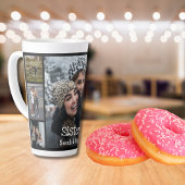 シスタモダンーパーソナライズされたス7フォトコラージュ カフェラテマグ