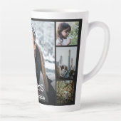 シスタモダンーパーソナライズされたス7フォトコラージュ カフェラテマグ (右)