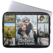 シスタモダンーパーソナライズされたス7フォトコラージュ ラップトップスリーブ (正面)