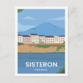 シスタロンフランスファ有名な旅行プレイスイラストレーション ポストカード (正面)