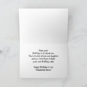 シスターおもしろいお誕生日ケーキカード カード (内部)