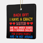 シスターおもしろいことわざ セラミックオーナメント (左)