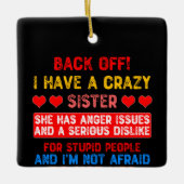 シスターおもしろいことわざ セラミックオーナメント (正面)