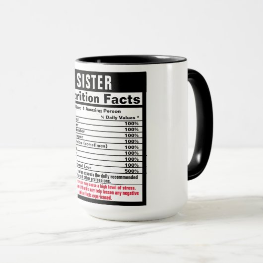 シスターおもしろいギフトマグ マグカップ (正面右)