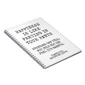 シスターおもしろいハッピーバースデーウィッシュ ノートブック (右側)