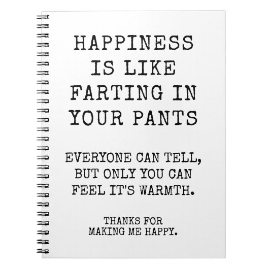 シスターおもしろいハッピーバースデーウィッシュ ノートブック (正面)