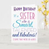 シスターおもしろいハッピーバースデー カード (黄色い花)