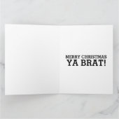 シスターおもしろいブラットのクリスマスカード カード (内部)