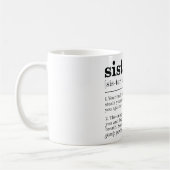 シスターおもしろい定義 コーヒーマグカップ (左)