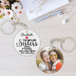 シスターおもしろい引用文ユーもし秋ハート名写真 キーホルダー<br><div class="desc">引用文おもしろいの妹への贈り物："あなたと私は姉妹である、覚えている：あなたはもし秋私は笑い終わった後にピックアップする。</div>