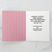 シスターおもしろい誕生日カード カード (内部)